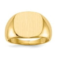 thumbnail image 1 of Solid 14k Yellow Gold Men's Engravable Signet Ring (15.2mm) - Size 12, 1 of 5