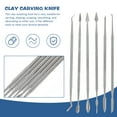 thumbnail image 4 of FRCOLOR clay tools 6pcs Polymer Clay Tools Stainless Steel Sculpting Tools Clay Scraping Tools Kit,7.01"X0.31"X0.2", 4 of 4