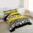 thumbnail image 3 of Manfei Animal Print Patchwork 3-Piece Full Size Comforter Sets for Teens Boys Girls,Animal Leopard Zebra Bedding Comforter Set,Geometric Stripes Lightweight Bedding Sets,Luxury Bedroom Decor, 3 of 8