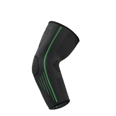 Basketball Injury Protective Sports Safety Sport Cycling Fitness Protection Men Women Sleeve Pad Elbow Pad Elbow Brace Arm Elbow Band Arm Sleeve GREEN L/XL