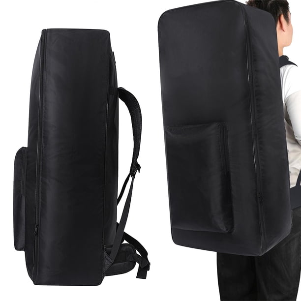 Mochi de surf, portátil de almacenamiento con correas ligera, de nailon negro, infble, bolsa para