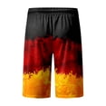thumbnail image 5 of Wyzesi Mens Workout Shorts 5 Inch Inseam Male Print Germany Theme Number Casual Color Beach Pants Drawstring Elastic Waist Breathable Soft Short Daily Streetwear Tie Pocket Casual Shorts, 5 of 5