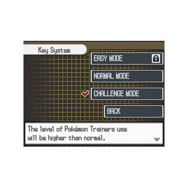 Pokémon Black 2 & Pokémon White 2 - Easy Mode & Challenge Mode