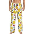 thumbnail image 2 of Kdxio Strawberry Lemon Print Men's Sleep Pajama Pant Lounge Pants with Pockets, 2 of 8