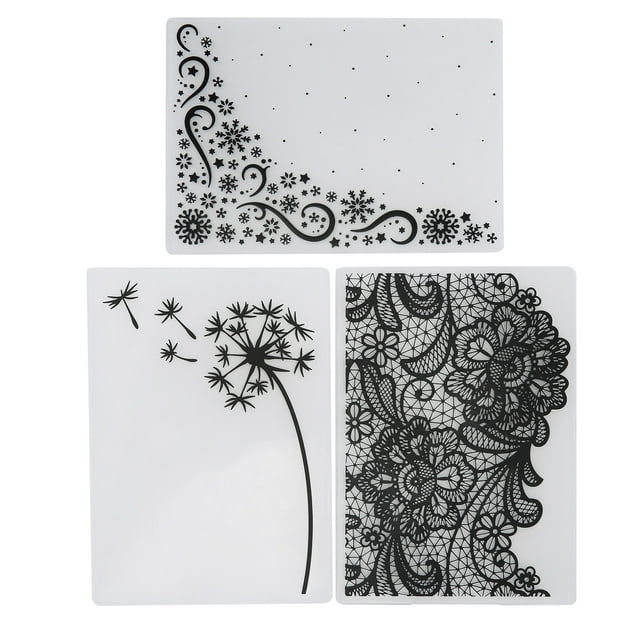 Plantilla de Estampado ANGGREK Carpetas de Plástico en Relieve para Álbum de Recortes Papel Manualidades Tarjetas