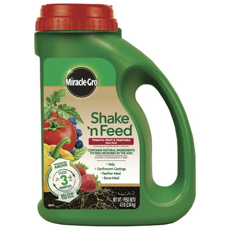 Hay Feed Bag - Miracle-Gro Shake 'N Feed Tomato, Fruit & Vegetable Plant Food 4.5lb