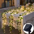 thumbnail image 2 of Guirnalda de luces Led de hojas artificiales solares, decoración navideña, cortina para habitación al aire libre, lámpara, decoración de jardín para fiesta de boda, 2 of 5