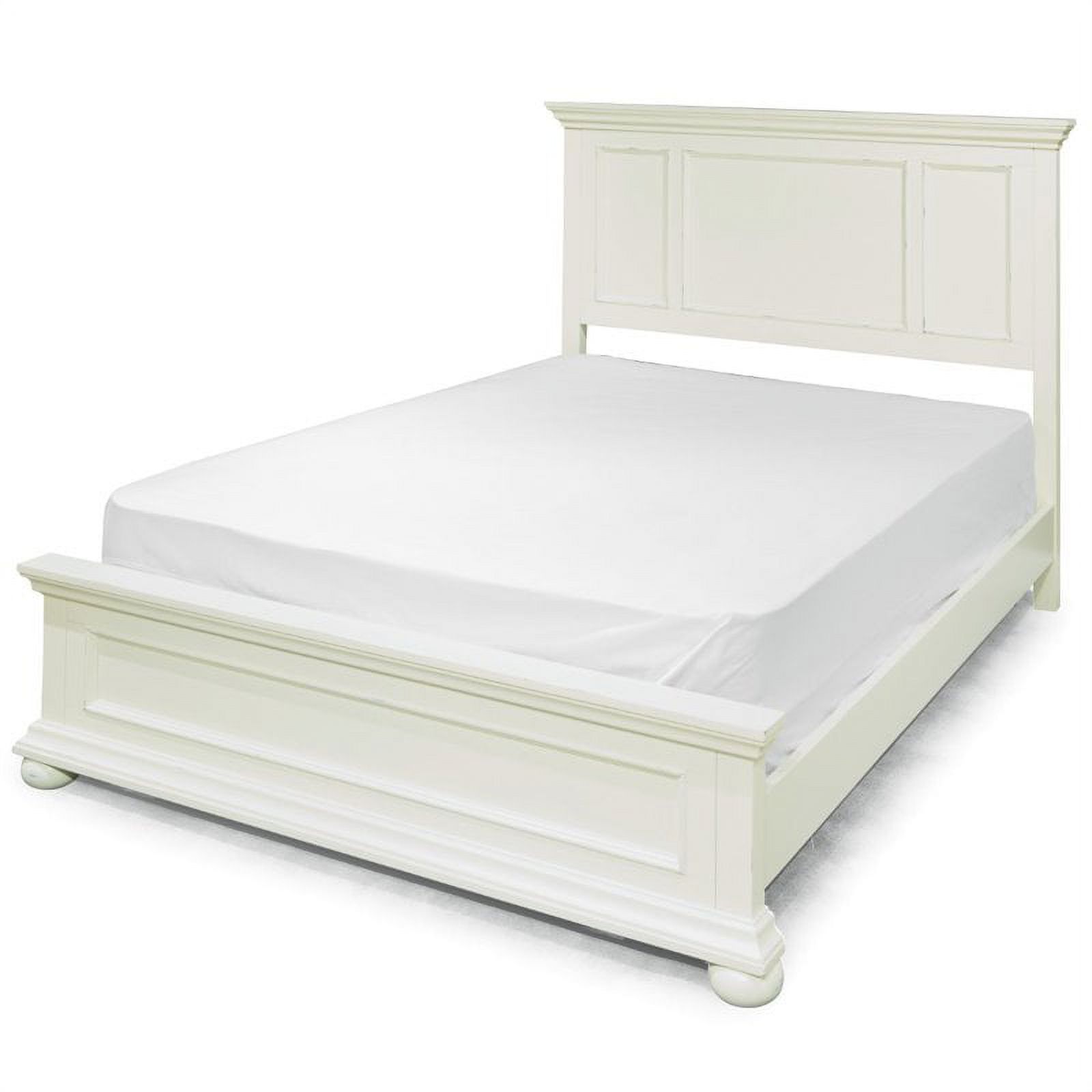 Dover White Queen Bed, Nightstand, Dresser & Mirror Bedroom Set - image 2 of 4