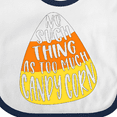 thumbnail image 4 of Inktastic Halloween No Such Thing as Too Much Candy Corn Boys or Girls Baby Bib, 4 of 4