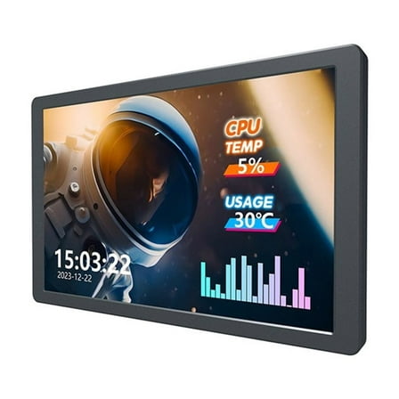 8Inch USB Monitors for PC, Real Time CPU Temperature Data Display Monitors PC Sensoring Panel Display