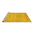 thumbnail image 2 of Ahgly Company Machine Washable Indoor Rectangle Oriental Yellow Modern Area Rugs, 5' x 7', 2 of 4