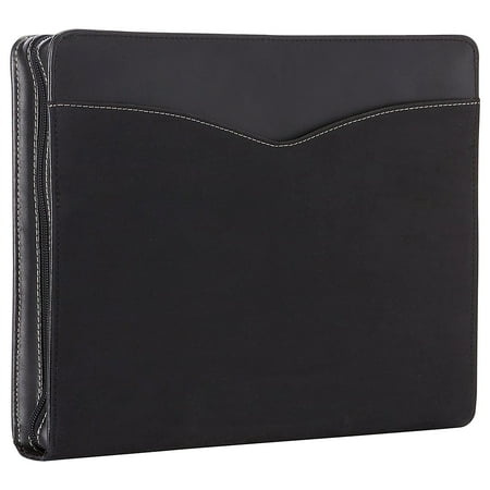BLACK BELLINO LEATHER ZIP-AROUND PADFOLIO