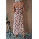 thumbnail image 1 of ABPHQTO Vestido largo con tiras finas de satén rosa para mujer, 1 of 5
