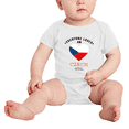 thumbnail image 2 of Everyone Loves an Czech Girl Baby Bodysuits Newborn Clothes (White, 3-6 Months), 2 of 5