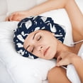 thumbnail image 6 of Yiaed Swan Print Satin Bonnet Silk Bonnet Hair Bonnet for Sleeping Hair Bonnets, 6 of 6