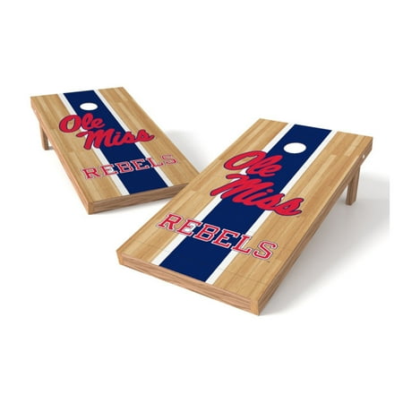 - TTXL Shield Hardwood College Mississippi Rebels Ole Miss Bean Bag Toss Game