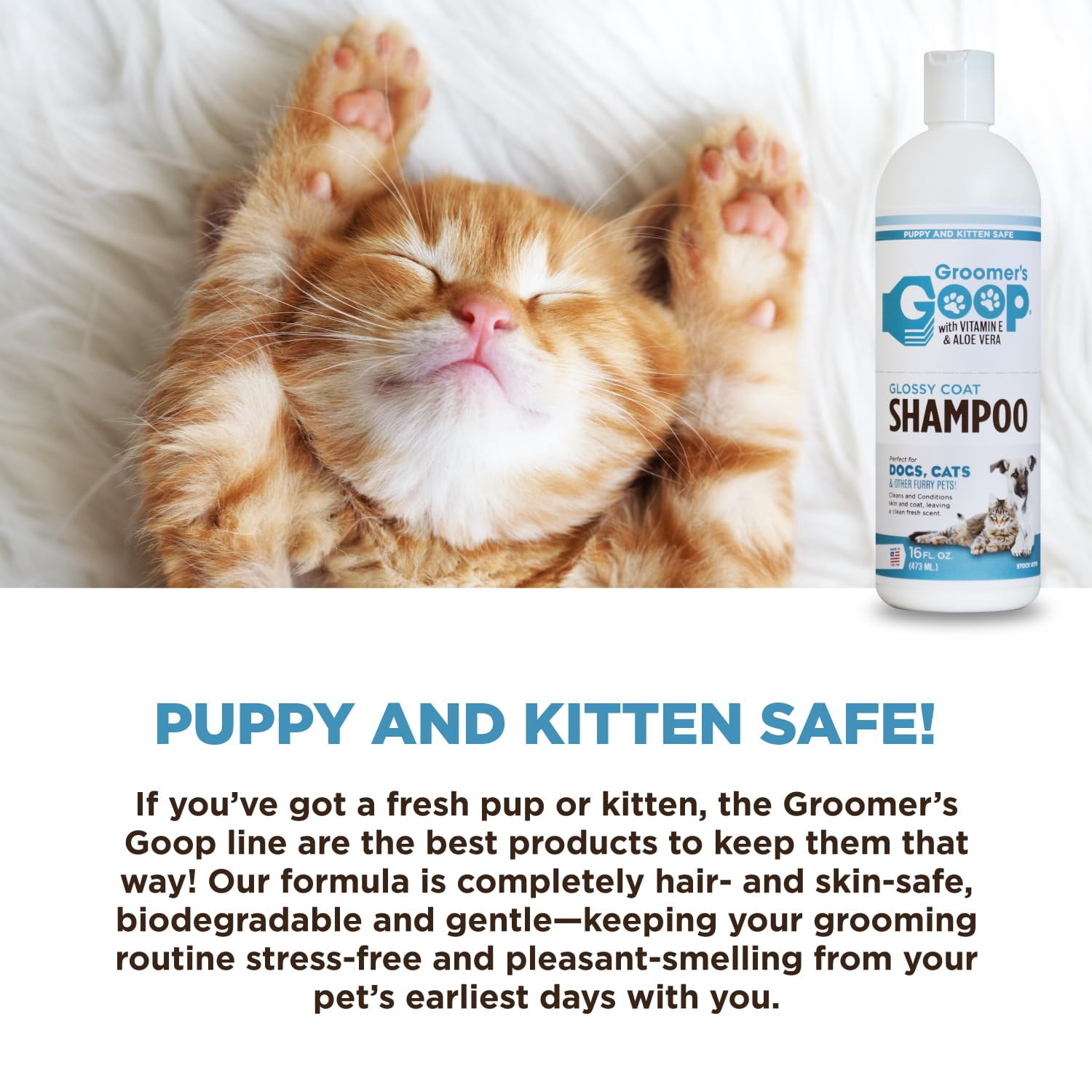 Cats Grooming Can U Use Dog Shampoo On Cats Groomers Goop 16oz - Main Image