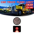 thumbnail image 3 of 1Pcs 3 inch Round 14 Led Tail Light Car Truck Stop Brake Flash, 3 of 7