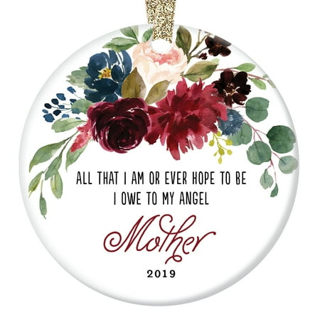 Gifts For Mom Christmas 2019 2019 Memorial Ornament Christmas Gift Remembering Mother Porcelain Holiday Season Tree Decoration Memorializing Mom Madre Angel Beautiful Keepsake Present 3
