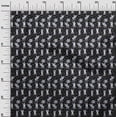 thumbnail image 3 of oneOone Cotton Poplin Twill Black Fabric Dog Sketch Quilting Supplies Print Sewing Fabric By The Yard 56 Inch Wide, 3 of 5