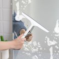 thumbnail image 2 of Escurridor de ducha para puertas de vidrio de ducha de baño, escurridor limpiador de ventanas de goma, escurridor de limpieza de parabrisas de coche de plástico transparente, 2 of 3