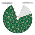thumbnail image 2 of Sikiie Milk Tea3 30-48 inches {designName} Print Christmas Tree Skirt Snowman Xmas Tree Skirt with Edge Christmas Decorations for Holiday Party48", 2 of 7
