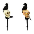 Halloween Lights Solar Ground Insert Light No Wiring Long Last Skeleton