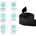thumbnail image 2 of Yoga Strap 2.5m. Stretch Strap for Yoga and Pilates with Metal Buckle/Ring for Measurement Adjustment. Flexibility and Accuracy In Each Exercise Resistance Band, 2 of 5
