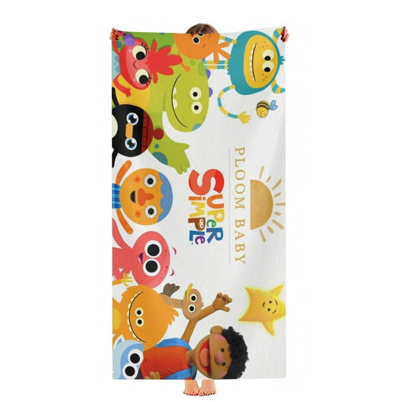Super Simple Song Beach Towel Quick Drying Microfiber 30"x60" Birthday Gift