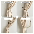 thumbnail image 5 of ZZYuan on Clearance Brass Curtain Holdbacks 2 Pack Metal Curtain Tiebacks Wall Mounted Decorative Drapery Wall Hooks with Hardware Curtain Pull Back Hooks Window Side Holders for Drapes, 5 of 8