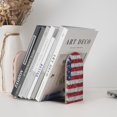 thumbnail image 4 of Naloa America Flag Glitter Wood Non-Skid Bookend for Shelves,Book Ends for Heavy Books, Book Stand for CDs,1 Pair, 4 of 7