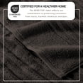 thumbnail image 2 of Great Bay Home Luxury 100% Cotton Ribbed Texture 4-Pack Bath Towel Set, Midnight Grey, 2 of 6