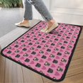 thumbnail image 4 of Pink Pug Puppies Door Rugs,Washable Non Slip Door Mats Indoor,Decorative Door Mats,Entry Mat Indoor for Entrance,Bedroom,Kitchen,Bathroom,30"x17", 4 of 6