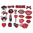 thumbnail image 1 of 20 piezas artesanal, parche de tela bordado, ropa, bolsa, bufanda, apliques decorativos, accesorios, 1 of 9