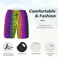 thumbnail image 5 of Fotbe Animal Paw Rainbow Men’s Swim Trunks Quick Dry Swim Shorts Board Shorts with Mesh Lining-3X-Large, 5 of 9