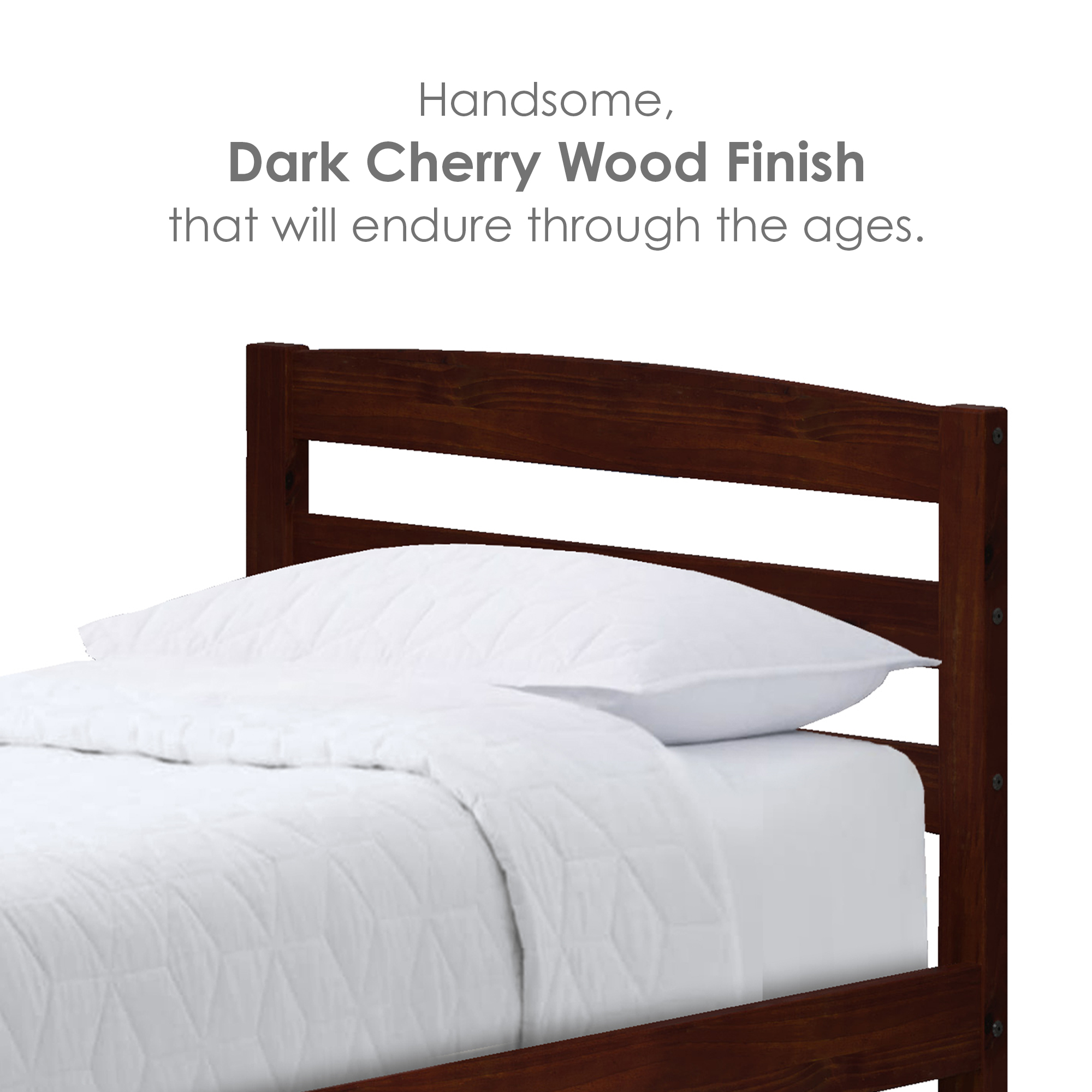 P'kolino Twin Bed with Twin Trundle Bed, Dark Cherry - image 2 of 9