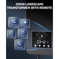 thumbnail image 3 of Transformador de paisaje DEWENWILS de 200 W, 120 V AC a 12 V DC con control remoto, 3 of 8