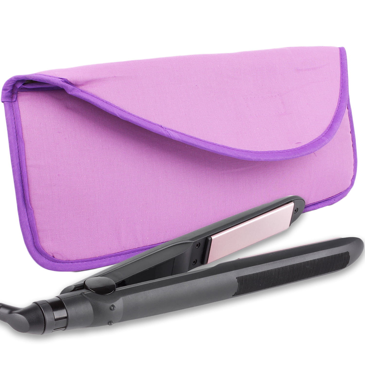 Portable Hot Flat Iron Hair Styling Tools Travel Case by bogo Brands  (Purple) 