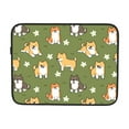 thumbnail image 7 of Shiba Inu Dog and Flower Portable Laptop Sleeve Compatible with MacBook Air Notebook Computer Case for Men Women College School Students, 7 of 7