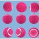 thumbnail image 4 of Bola de Fascia Eléctrica Rojo Verde Masaje de Pies Ajustable 4 Velocidades Rosa Roja, 4 of 4