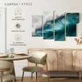 thumbnail image 5 of Elephant Stock Big Blue Ocean Wave Wall Art - Horizontal Multi Panel Canvas - Living Room Wall Decor - Beach Multi Panel - Teal And Blue Decor - 43" x 27", 5 of 8