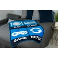 thumbnail image 6 of Eat Sleep Game Repeat Large Gamer Fleece Throw Blanket | 60 x 45 Inches, 6 of 7