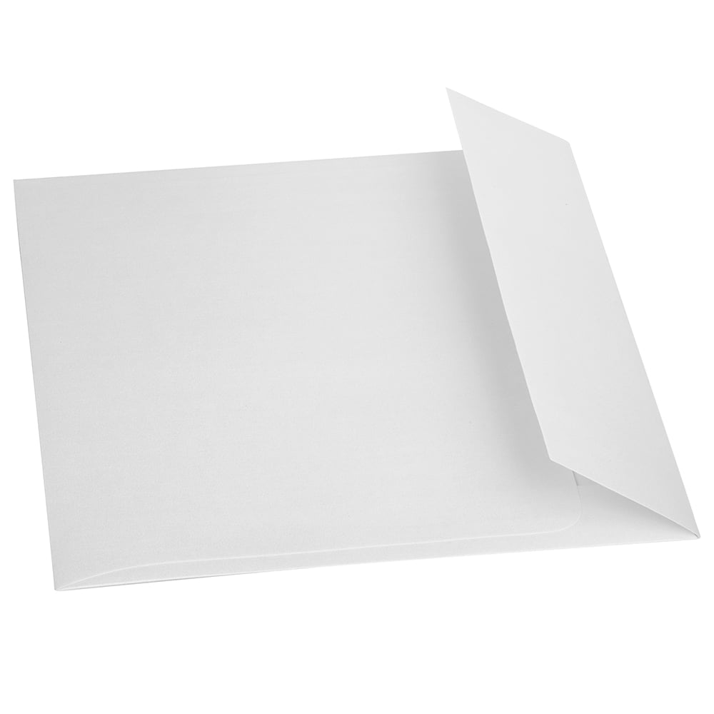 JAM 7.5 x 7.5 Square Metallic Invitation Envelopes, Ice Silver Stardream, 25/Pack