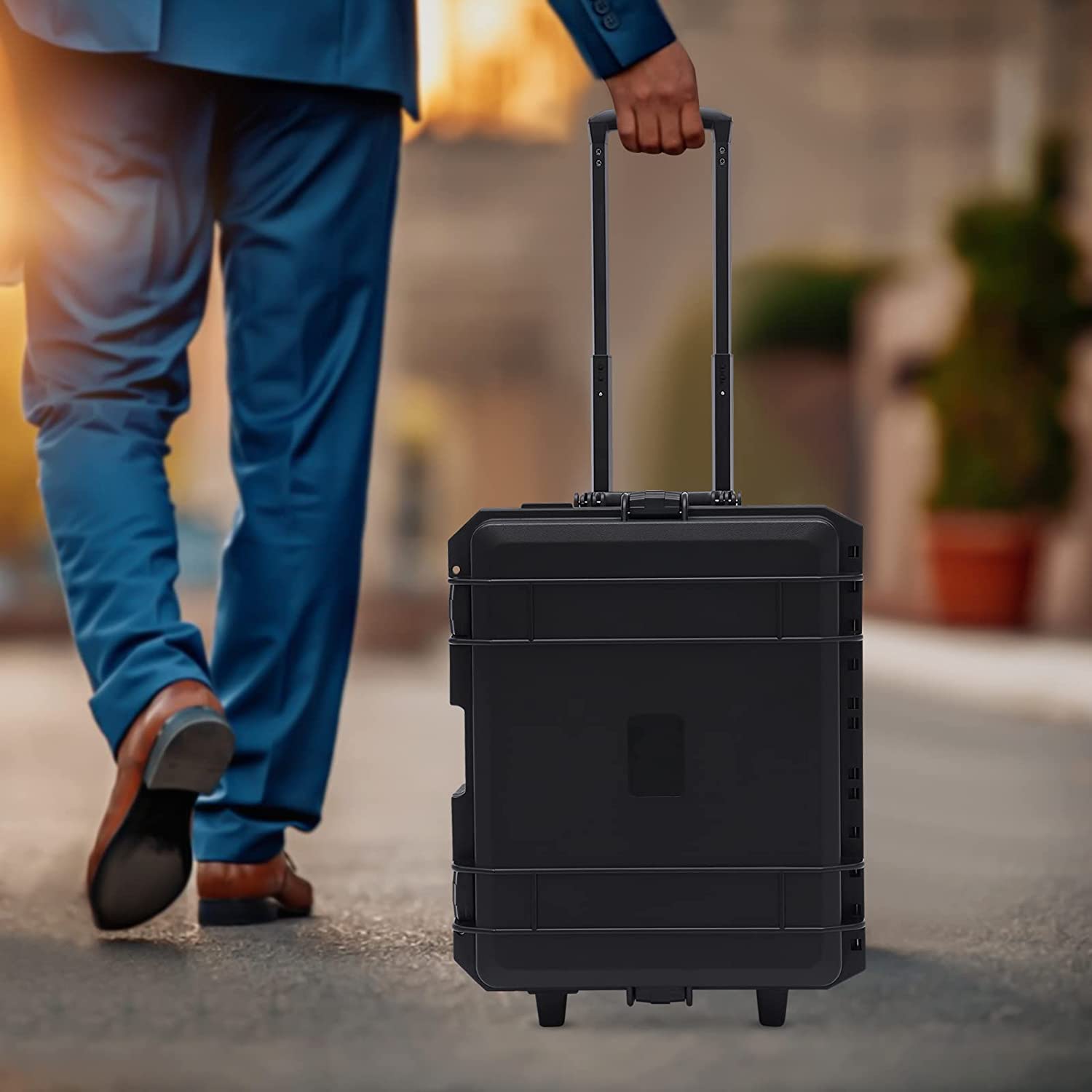 Miumaeov Large Portable Protective Water and Shock Resistant Hard Case