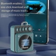 thumbnail image 5 of Mini Altavoz Bluetooth Portátil con Pantalla de Letras, Barra de Sonido de Graves Potentes, Llamadas Manos , Reproductor de Música MP3, Grabadora Bluetooth B, 5 of 5