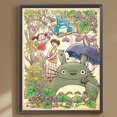 thumbnail image 3 of Pintura de diamante 5D DIY Kit de taladro redondo completo Totoro decoración del hogar arte artesanal 30x40cm, 3 of 9