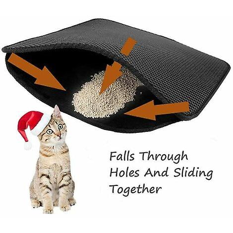 Cat Litter Box Double-layer Structure Cat Litter Box Bottom Mat