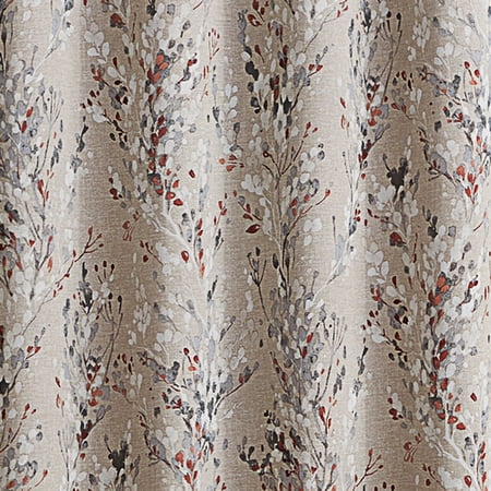 Eclipse Phoenix Axel Floral Print Blackout Rod Pocket Panel Pair, Set