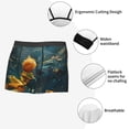 thumbnail image 6 of Balery Whimsical Starry Night Scene Men's Boxer Briefs, Soft and Breathable Cotton Underwear with nylon Waistband-X-Large, 6 of 9