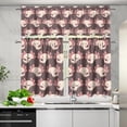 thumbnail image 5 of Axolotl Kitchen Curtains Tiers and Valances Set 3 Piece for Windows Vintage Farmhouse Short Tier Curtain for Kitchen Decoration, 5 of 6
